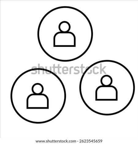 Icon three people in circles communication cooperation on white background vector
Vector business icon
