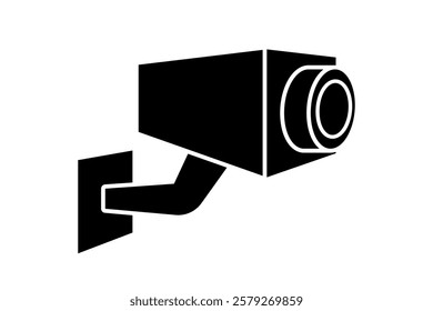 Icon of a three-dimensional valet security camera. Vector illustration of security camera, CCTV, network camera, smart camera, home security.