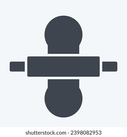 Icon Thresh Flour. related to Cooking symbol. glyph style. simple design editable. simple illustration
