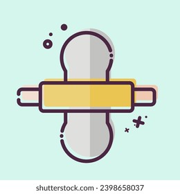 Icon Thresh Flour. related to Cooking symbol. MBE style. simple design editable. simple illustration