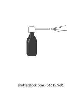 Icon  throat spray. Vector illustration
