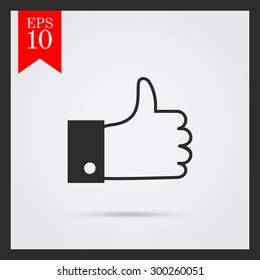 Icon of thumb up sign 