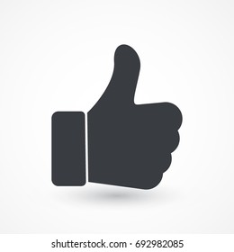 icon thumb up. Like symbol