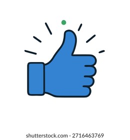 Icono Pulgares hacia arriba con animación de Aprobación