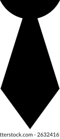 Icon of a tie in flat style
