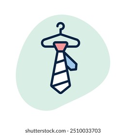 Icon of tie hanger in editable style, ready to use vector