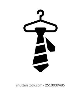 Icono de suspensión de corbata en estilo editable, listo para usar Vector