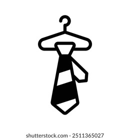 Icon of tie hanger in editable style, ready to use vector