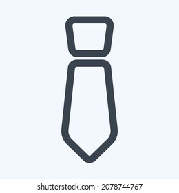Icon Tie - Line Style,Simple illustration,Editable stroke,Design template vector, Good for prints, posters, advertisements, announcements, info graphics, etc.