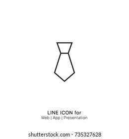 Icon tie office graphic design single icon vector