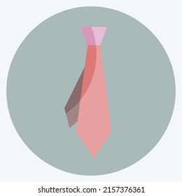 Icono. adecuado para el símbolo de accesorios masculinos. estilo plano. diseño simple editable. vector de plantilla de diseño. ilustración de símbolo simple