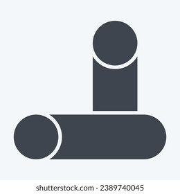 Icon Timber. related to Carpentry symbol. glyph style. simple design editable. simple illustration