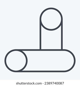 Icon Timber. related to Carpentry symbol. line style. simple design editable. simple illustration