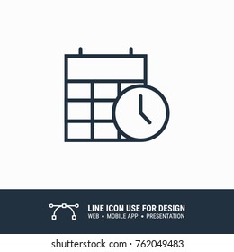 Icon time calendar graphic design single icon vector illustration