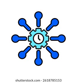 Icon a time management, isolated against a clean background.