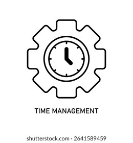 Icon a time management, isolated against a clean background.