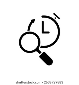 Icon a time tracking, isolated against a clean background.