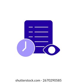 Icon a time tracking, isolated against a clean background.