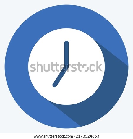 Icon Timelapse. suitable for Photo Editing symbol. long shadow style. simple design editable. design template vector. simple symbol illustration