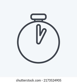 Icon Timer. suitable for Photo Editing symbol. line style. simple design editable. design template vector. simple symbol illustration