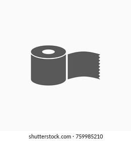 Icon Of Tissue Paper Roll.