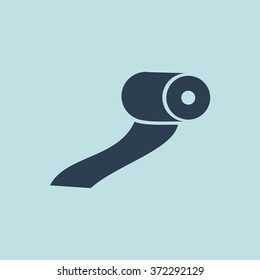 Icon of Tissue Paper Roll. EPS-10.