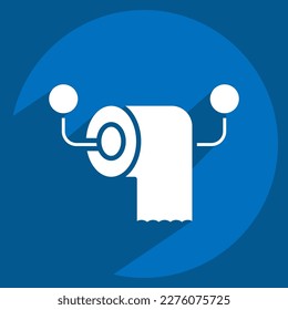 Icon Tissue Roll. related to Barbershop symbol. Beauty Saloon. simple illustration