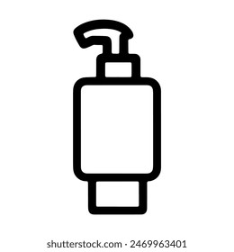 Icon Title: Liquid Soap - This image represents a liquid soap dispenser