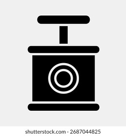 Icono tnt. Elementos de minería de oro. Icono en estilo glifo.