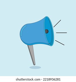 Icon of Toa Speaker Blue Colored Vector 