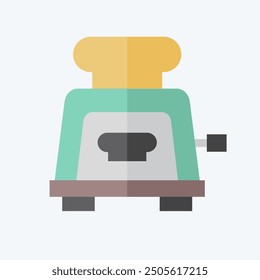 Icon Toaster. related to Breakfast symbol. flat style. simple illustration