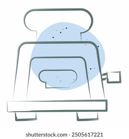 Icon Toaster. related to Breakfast symbol. Color Spot Style. simple illustration