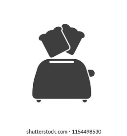 Icon toaster. Vector illustration on white background