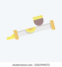 Icon Tobacco Pipe. related to Indigenous People symbol. flat style. simple design editable. simple illustration