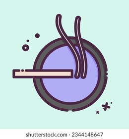 Icon Tobacco. related to Addiction Dictionary symbol. MBE style. simple design editable. simple illustration