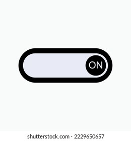 Icon Toggles. Switcher ON Symbol.