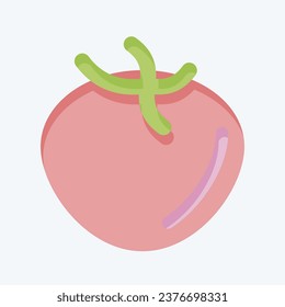 Icon Tomato. related to Fruit and Vegetable symbol. flat style. simple design editable. simple illustration