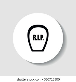 Icon tombstone.