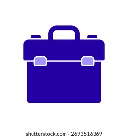 Symbol einer Toolbox einzeln auf sauberem Hintergrund.