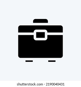 Cuadro de herramientas de icono. adecuado para el símbolo de construcción. estilo glifo. diseño simple editable. vector de plantilla de diseño. ilustración simple