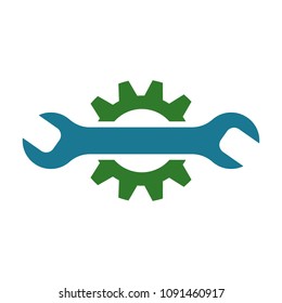 Icon tools on white. Vector illustration. Flat style