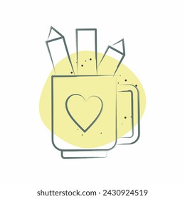 Icon Tools. related to Post Office symbol. Color Spot Style. simple design editable. simple illustration