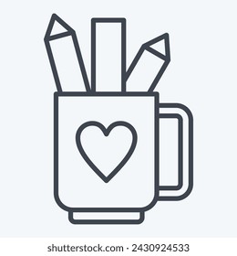 Icon Tools. related to Post Office symbol. line style. simple design editable. simple illustration