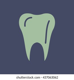 Icon of Tooth. Eps-10.
