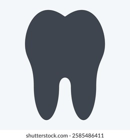 Icon Tooth. related to Healthcare symbol. glyph style. design editable