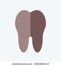 Icon Tooth. related to Healthcare symbol. flat style. design editable