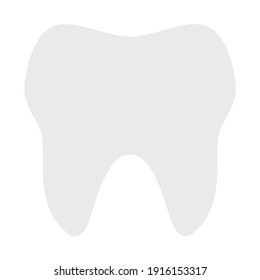 icon tooth using flat style and blue color dominate