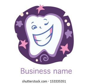Icon of a tooth. A vector illustration 