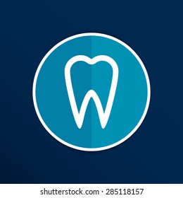 icon toothache vector sign line clinic symbol whitening .
