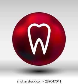 icon toothache vector sign line clinic symbol whitening .